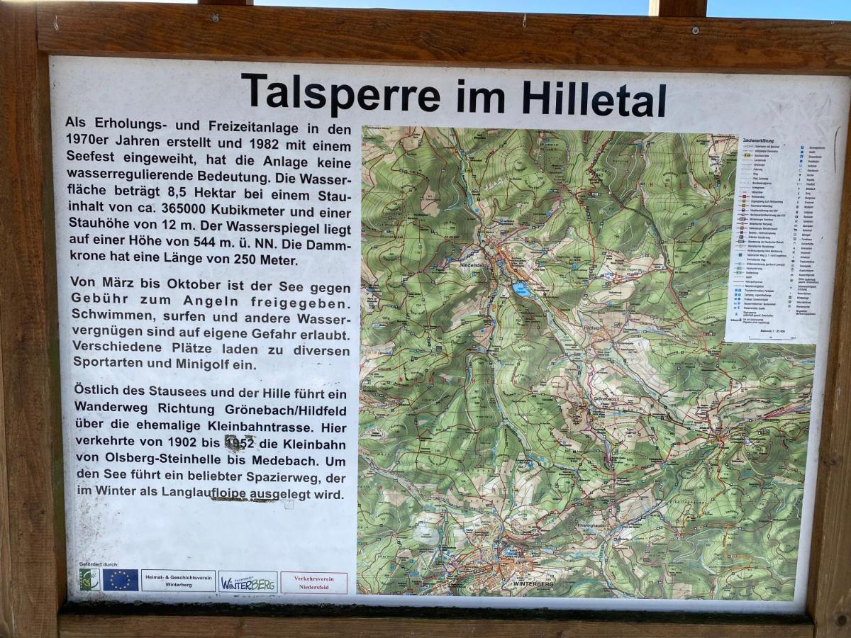 Ferienwohnung Am Hillestausee Winterberg Exterior foto