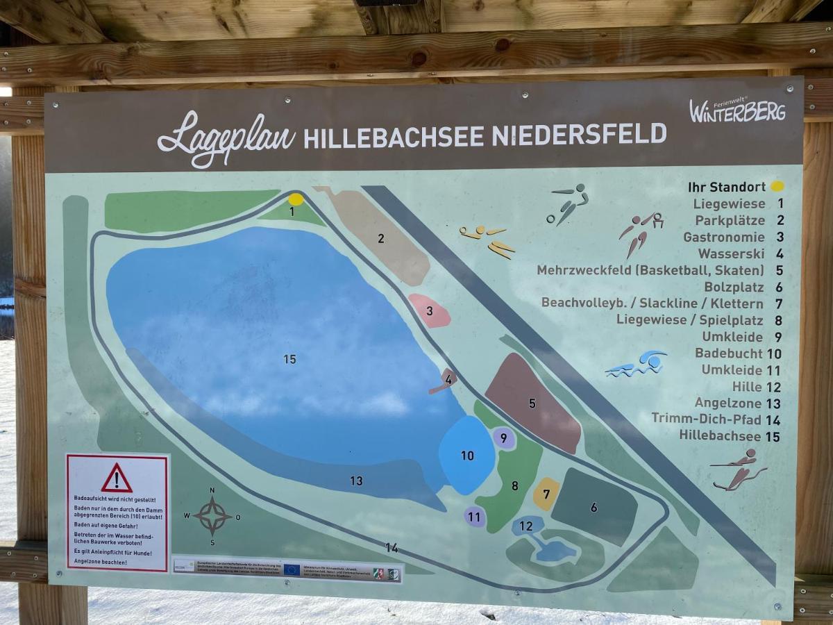 Ferienwohnung Am Hillestausee Winterberg Exterior foto